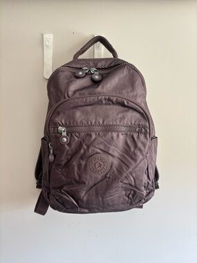 Kipling Seoul Medium Purple Metalic Backpack